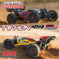 ARRMA TYPHON MEGA 665 ARA4206V4 4X4 RTR BRUSHED BUGGY 1/8 Electric Remote Control Model Car Adult Children's Toys