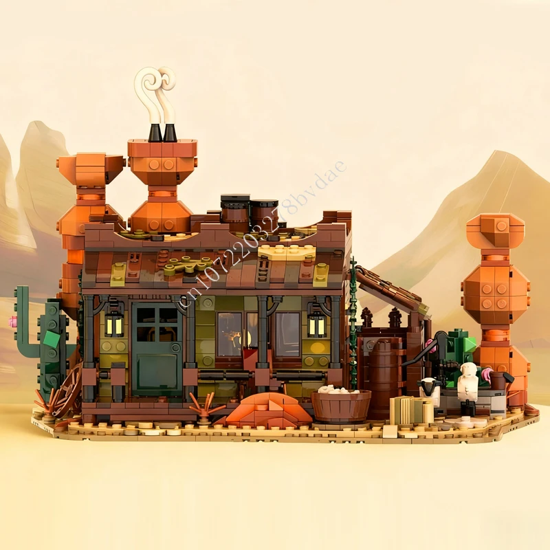 1604 pièces Red Rock Ranch MOC créatif vue sur la rue modèle blocs de construction Architecture bricolage éducation assemblage modèle jouets enfants âges