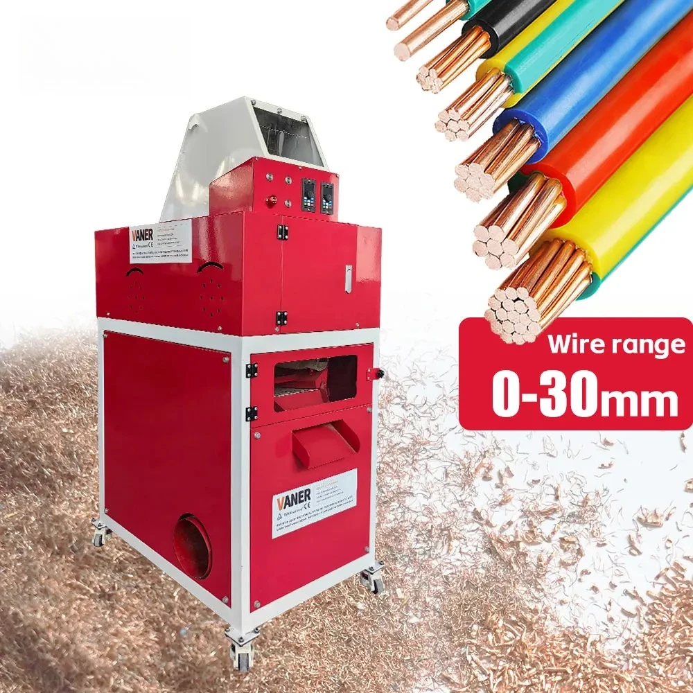

VANER Small 30-80kg/h Copper Wire Granulator Machine Waste Cable Granulating E lectric Cable Recycling Equipment For Hot Sale