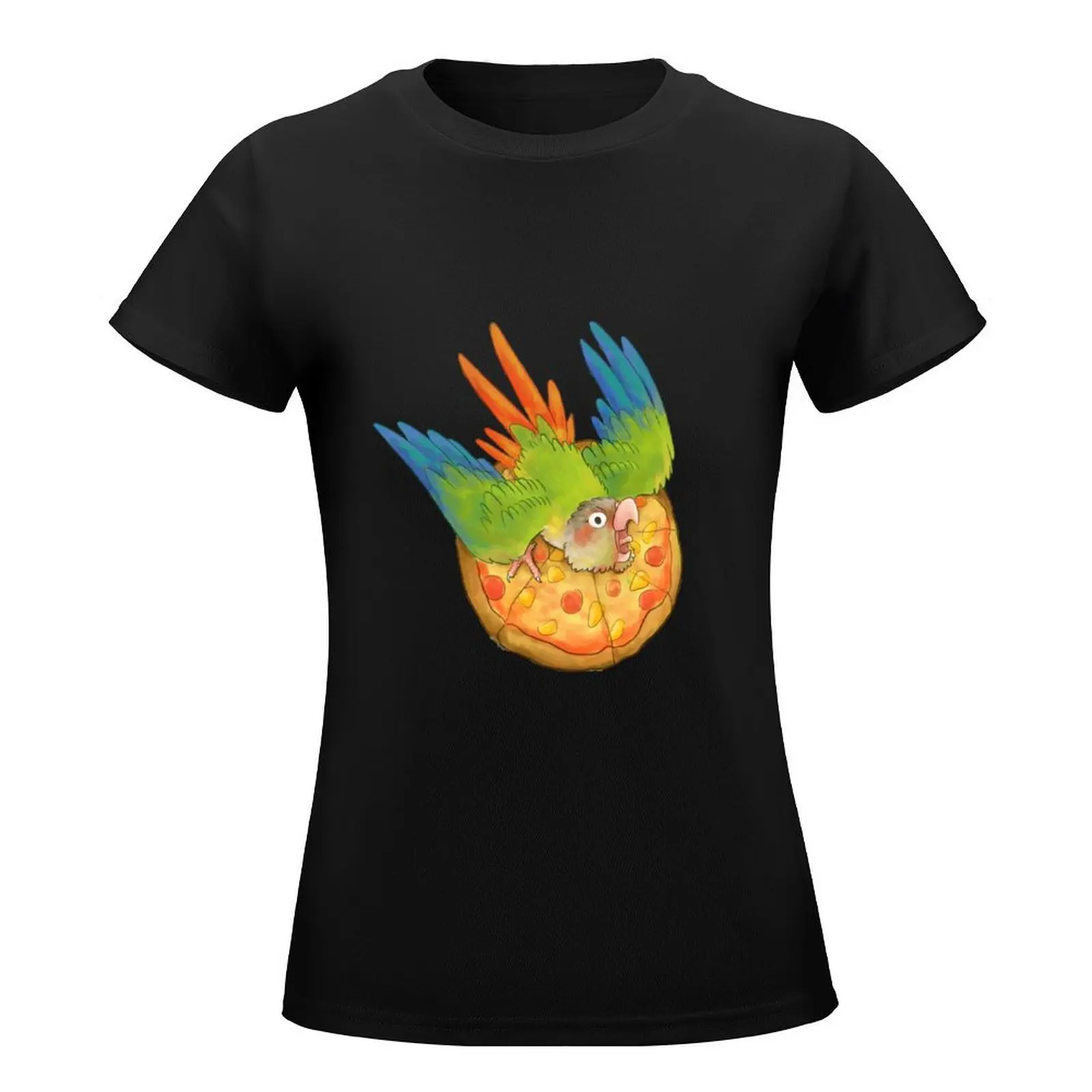 Pineapple Pizza Conure T-Shirt kawaii clothes Blouse womans clothing