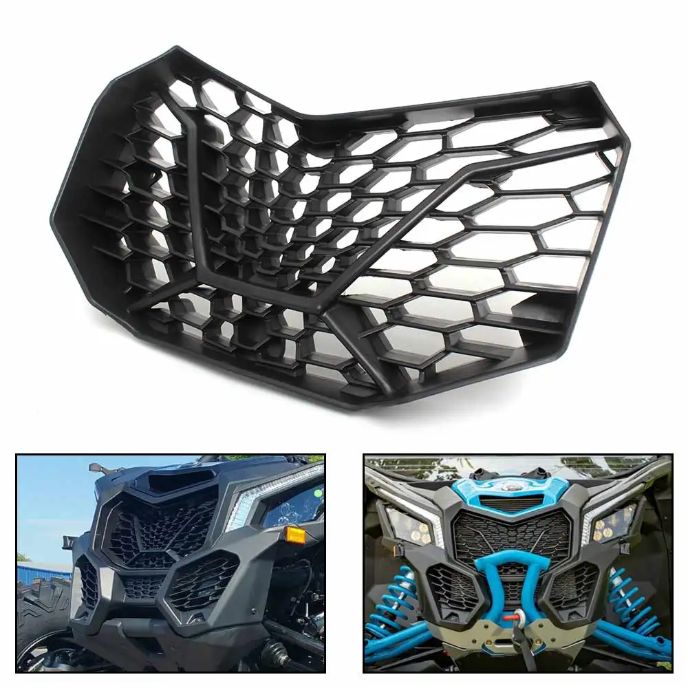 UTV Accessories Front Radiator Grille For Can-Am Maverick X3 Max XDS XRS XRC XMR Turbo R RR 2/4 Door 2017-later Main Mesh Grille