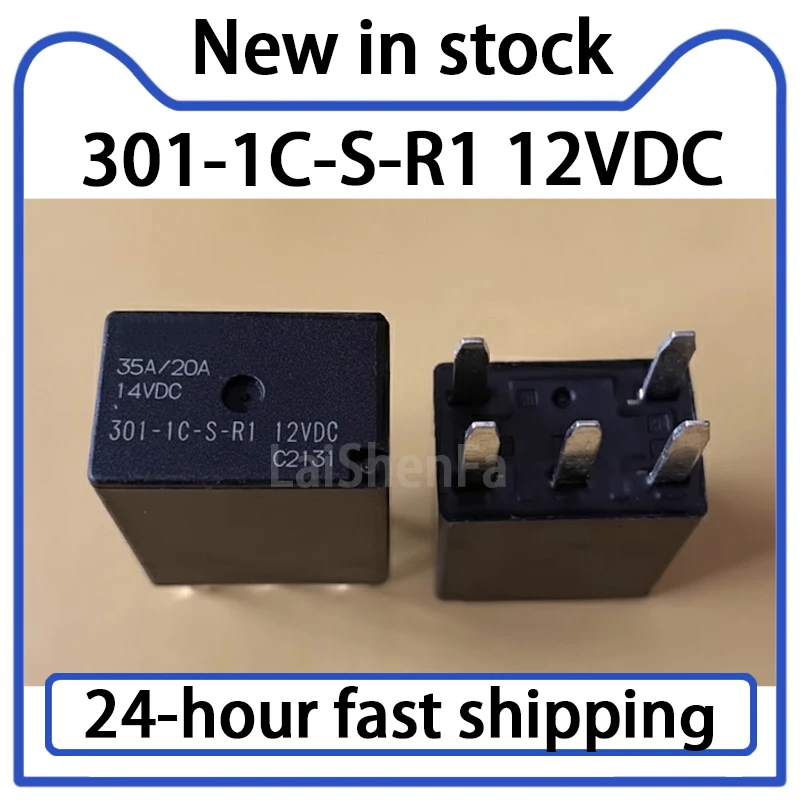 1PCS 301-1C-S-R1 12VDC 5-pin 35A One on One Off Relay Stock