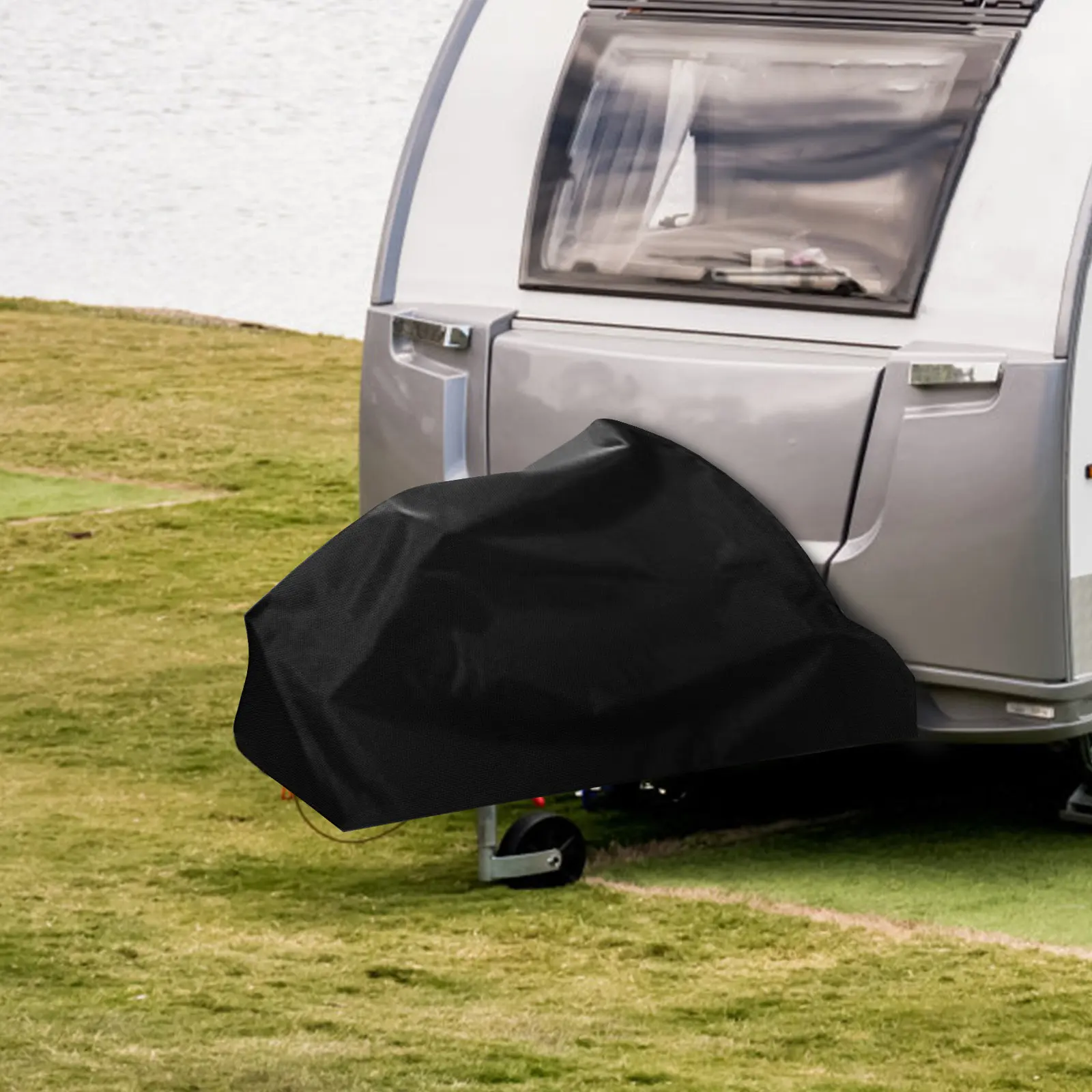 Trailer Hitch Cover Oxford Cloth Wear Resistant Rainproof Sun Protection Buckle Design Trailer Tongue Protector Dust
