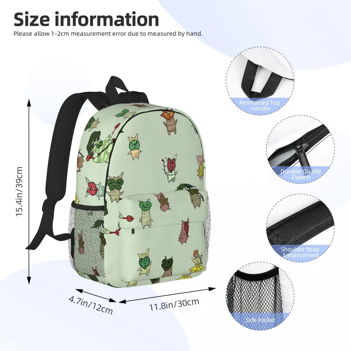 Korok Backpacks Boys Girls Bookbag Fashion Students School Bags Laptop Rucksack Shoulder Bag Large Capacity