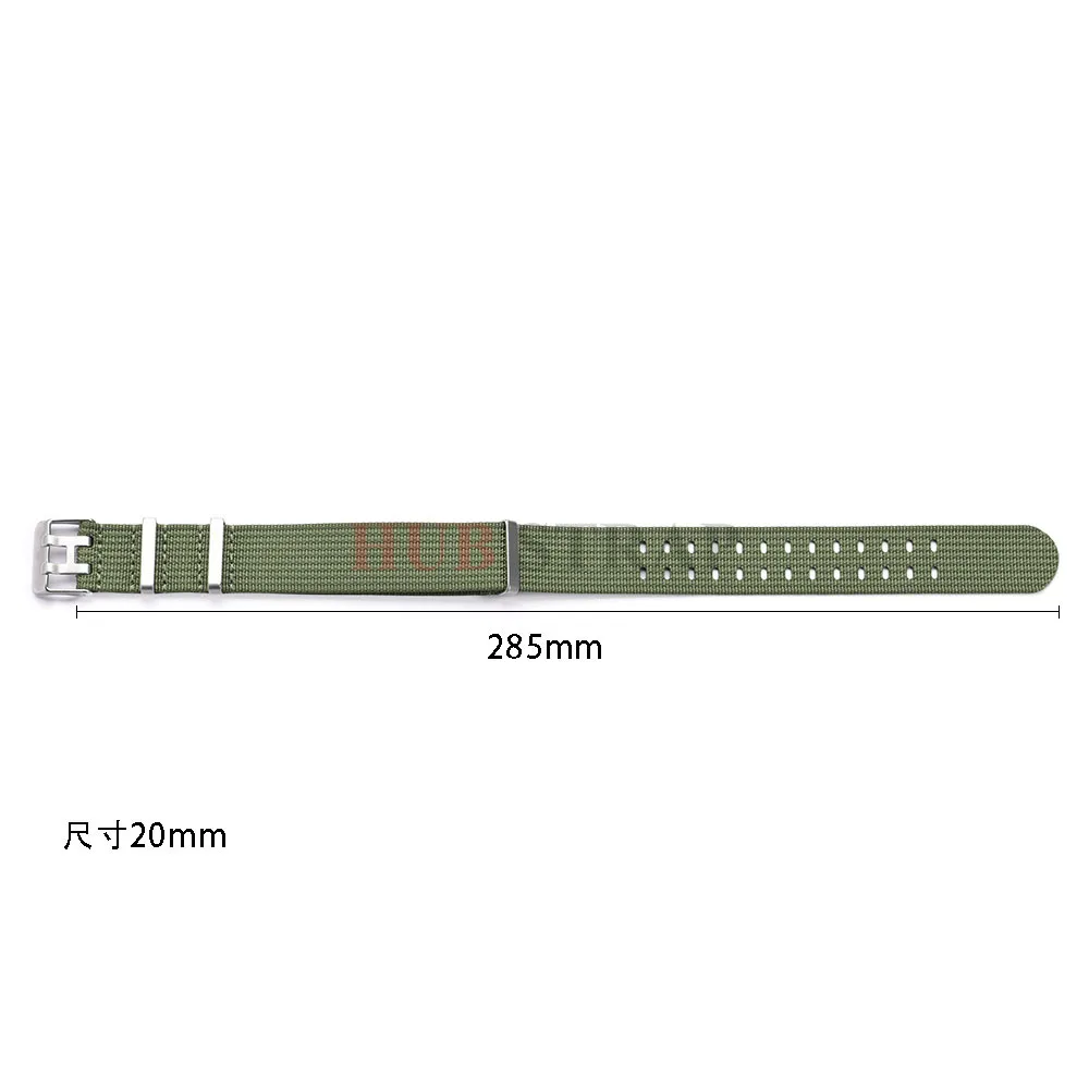 20 22 مللي متر جديد مضلع ل Seiko النايلون حزام الساعات النايلون حزام ساعة اليد ل أوميغا ل العسكرية حزام (استيك) ساعة أساور حزام الساعات اكسسوارات