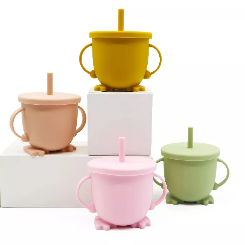 

Соломенная чашка из силикагеля, 1 шт., креативные портативные стаканы с крышками, защита от разливов, можно мыть в посудомоечной машине, забавные подарки для детей, семьи, дома, путешествия