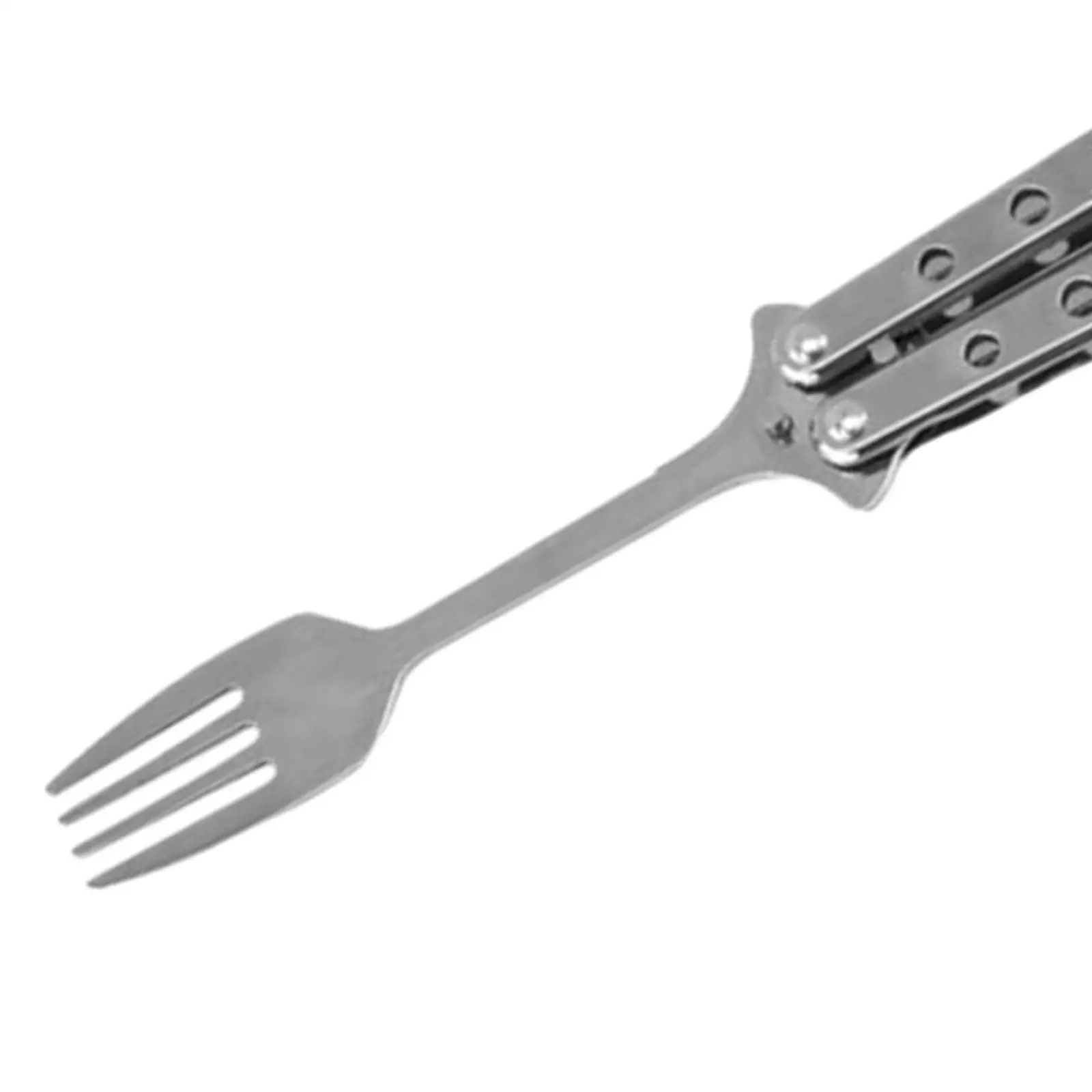 Picture 6: Butterfly Fork 9.06'' Portable Metal Foldable Utensil for BBQ Kitchen Picnic