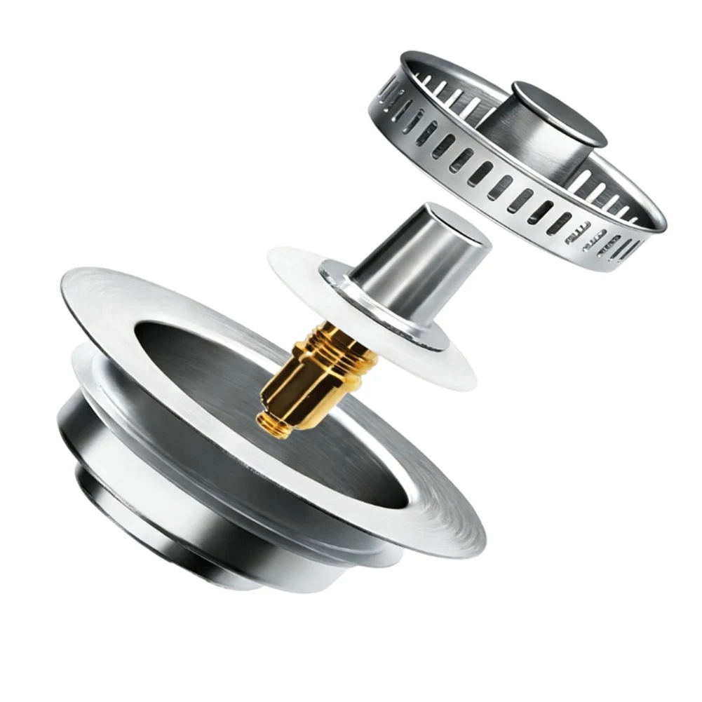 Filtro de Fregadero de Cocina de Acero Inoxidable Mejorado: Recolector de Residuos Eficiente, Fácil de Limpiar, Herramientas de Jardinería, Suministros de Jardinería, Temporizador