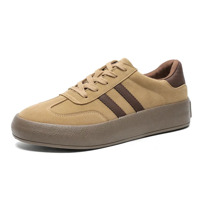 

Thick Sole Vintage German Training Baseball Shoes for Men's Summer White Casual Running Sports Shoes Outdoor Tennis Lace-up