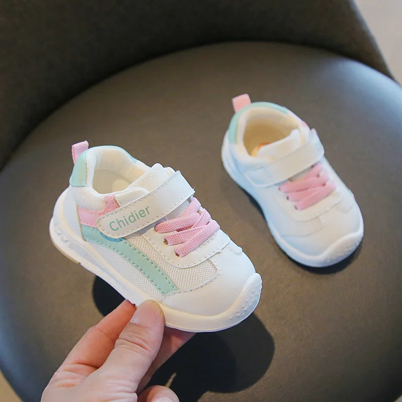 Children\'s Sports Shoes Mesh Breathable Boys and Girls\' Casual Walking Shoes Soft Soles Anti-skid Baby Walking Shoes Baby Shoes