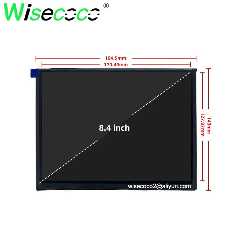 Imagem -03 - Luz Solar-display com Placa de Motorista Alta Luminância Ips Lcd Automotivo ao ar Livre 1200 Lentilhas 84 La084x02-sl01