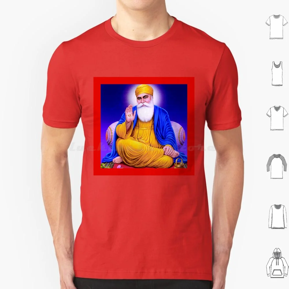 Nanak Ji T Shirt 6Xl Cotton Cool Tee Nanak Ji Sikh Indian God Nanak Dev Punjab …