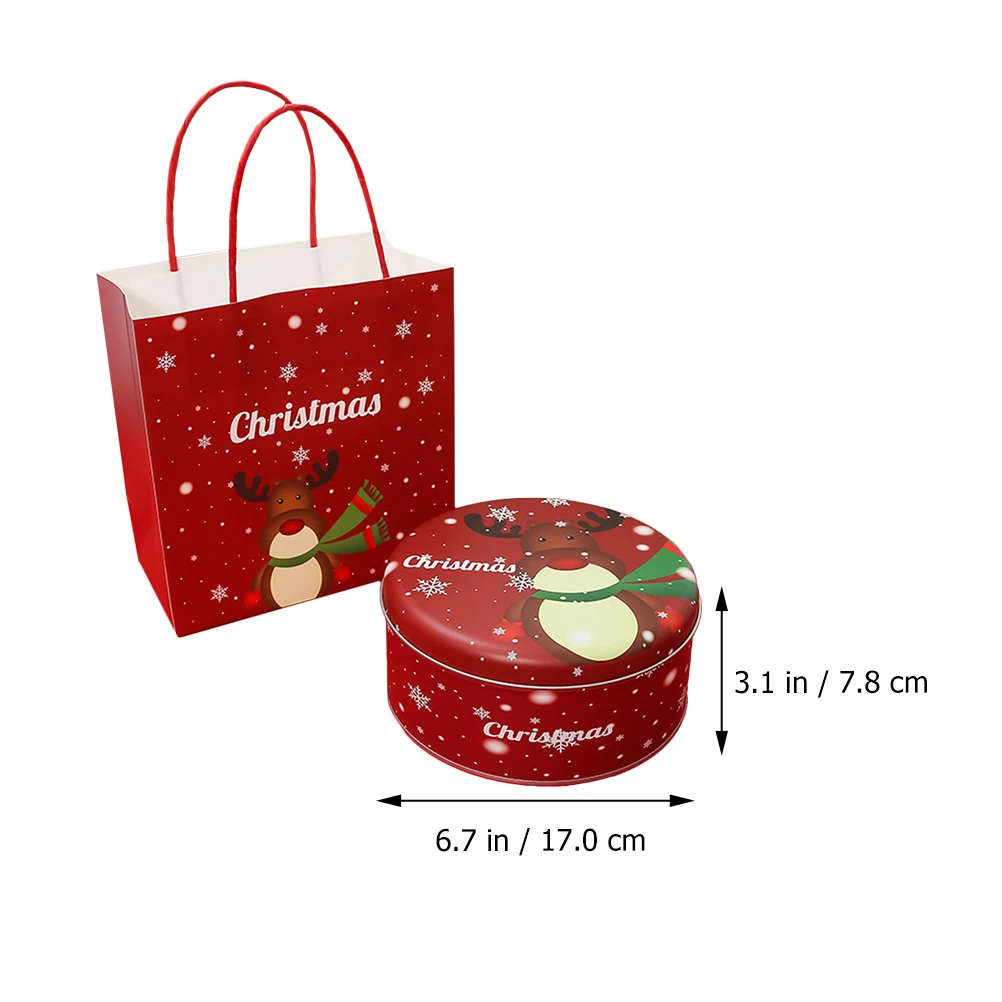 

5Pcs Christmas Deer Candy Box Tinplate Containers Storage Boxes For Candies Chocolate Small Treats Daily Party Use