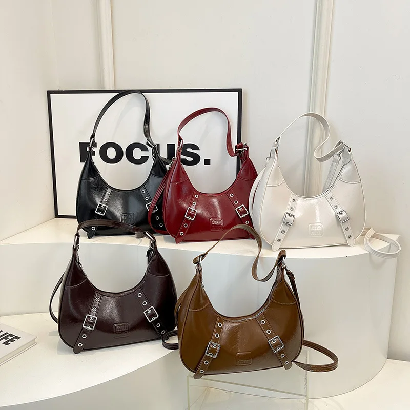 

2025 Retro Women's Shoulder Crossbody Bag, Genuine Leather Multi-way Handheld Purse Vintage Large Capacity Tote for Work Commute