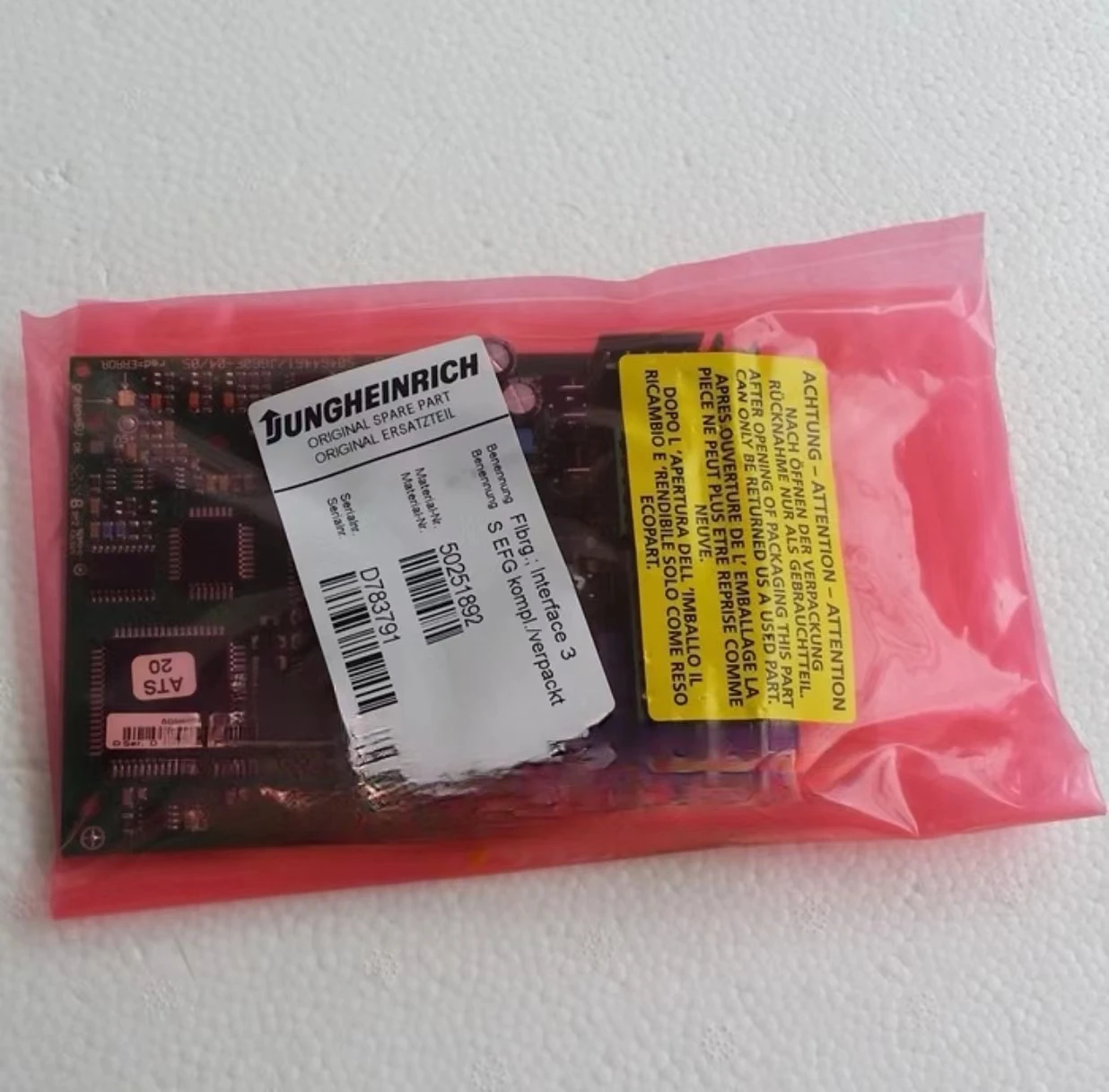 forklift parts EFG213/EFG216N/EFG320 interface circuit board OEM 50251892