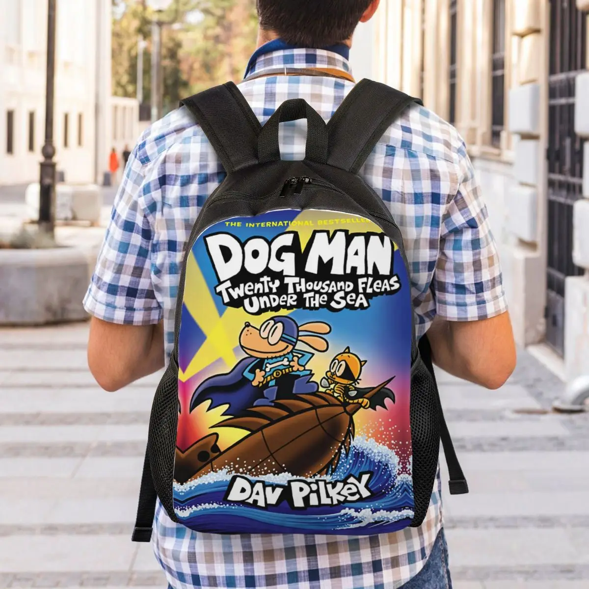 Custom Grappige Manga Dogmans Cartoon Rugzakken Vrouwen Mannen Basis Boekentas Voor College School Tassen