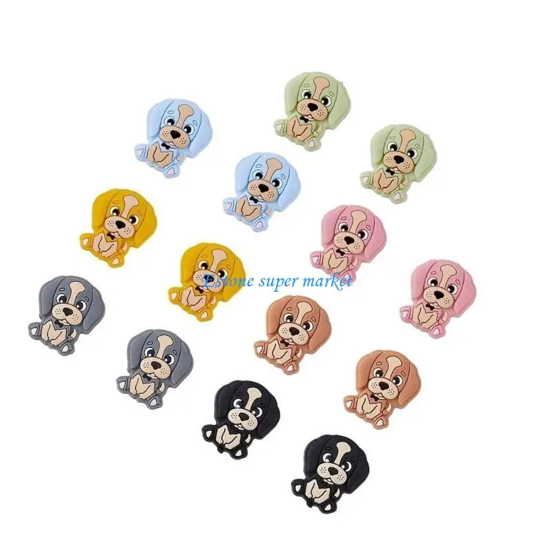090B 14Pcs Pacifier Clip Loose Beads Necklace Making Kits Chewing Beads