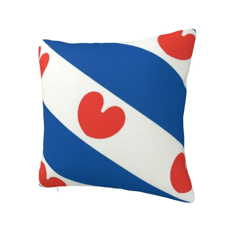 Custom Friesland Flag Pillow Living Room Decoration Nordic Netherlands Holland Cushion Decoration Salon Square Pillowcase