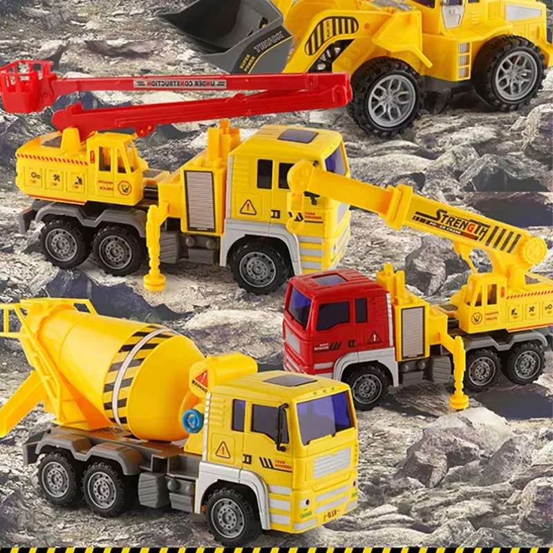 Children's Engineering Truck Model Set Fall-resistant Environmental Sanitation Vehicle Toys Lift Sprinkler Spray Water Car Gifts