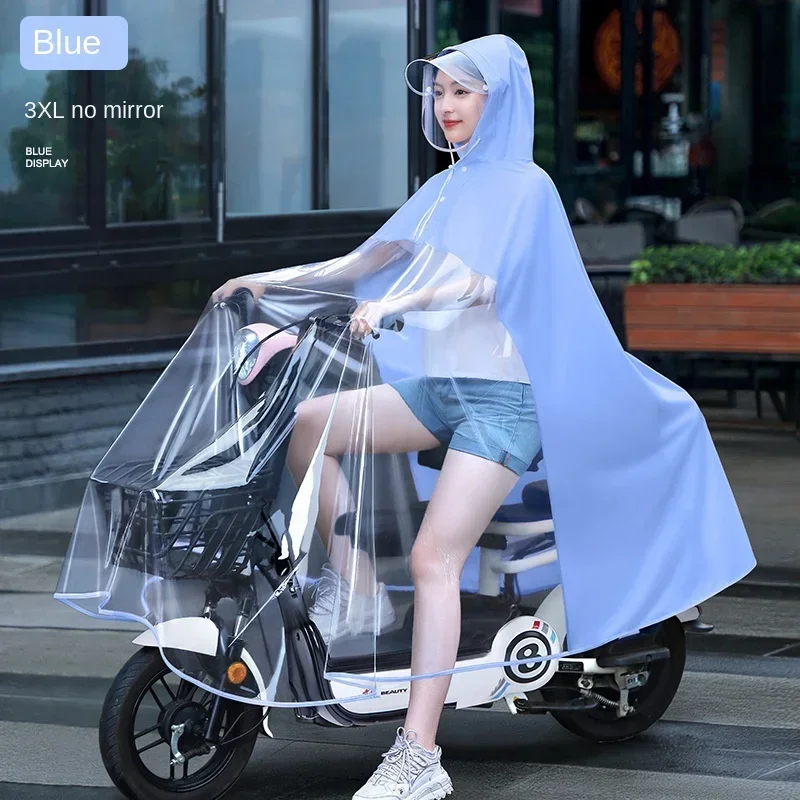 New Arrival Waterproof High Quality Transparent for Parent-child Perfect Long Raincoat for Electric Bikes