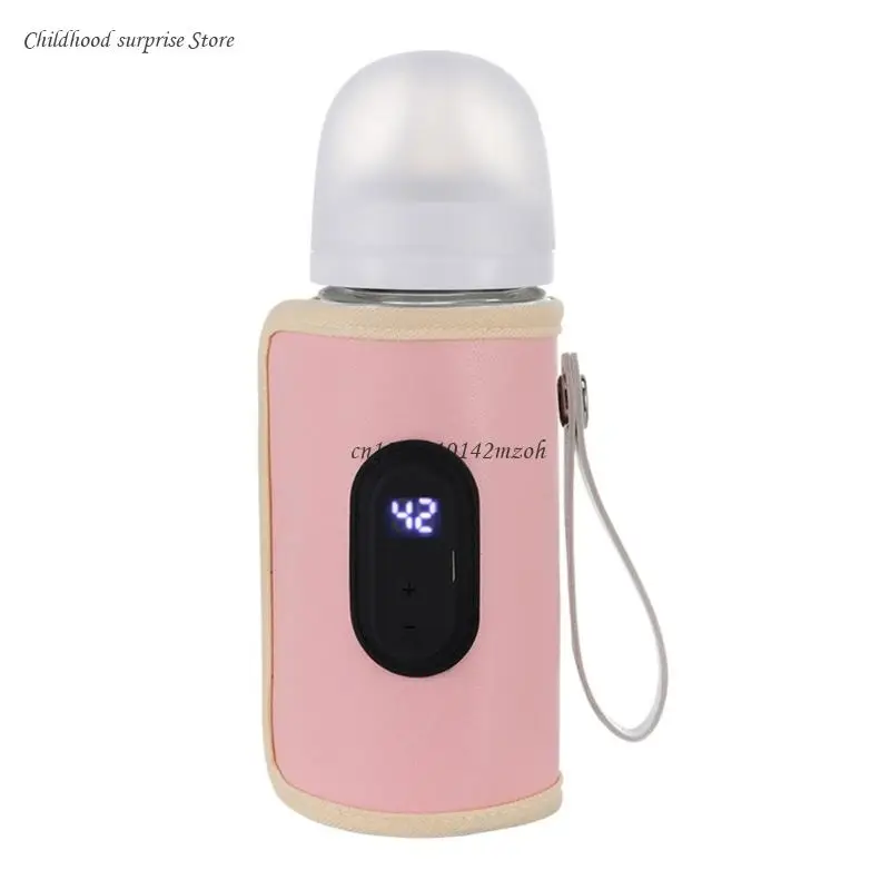 Casing Tas Penghangat Botol Susu Portabel 20 Tingkat Botol Susu Bayi Penutup Pemanas Lengan Isolasi Dropship Perjalanan