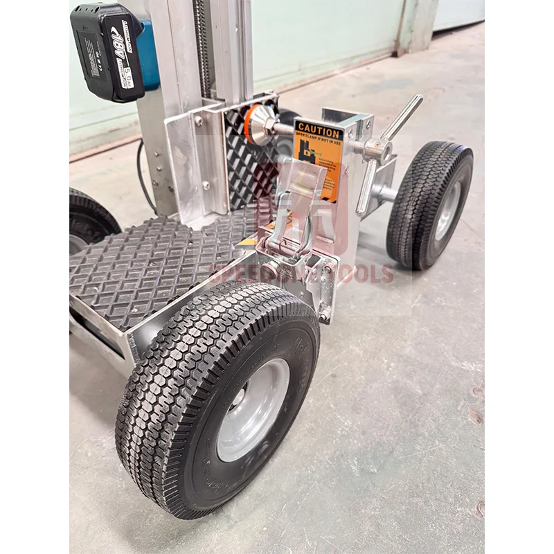 Aluminum Alloy Four-Wheel Electric Anti-slip Platform Transporter Stacker Loader OEM for Stone Processing