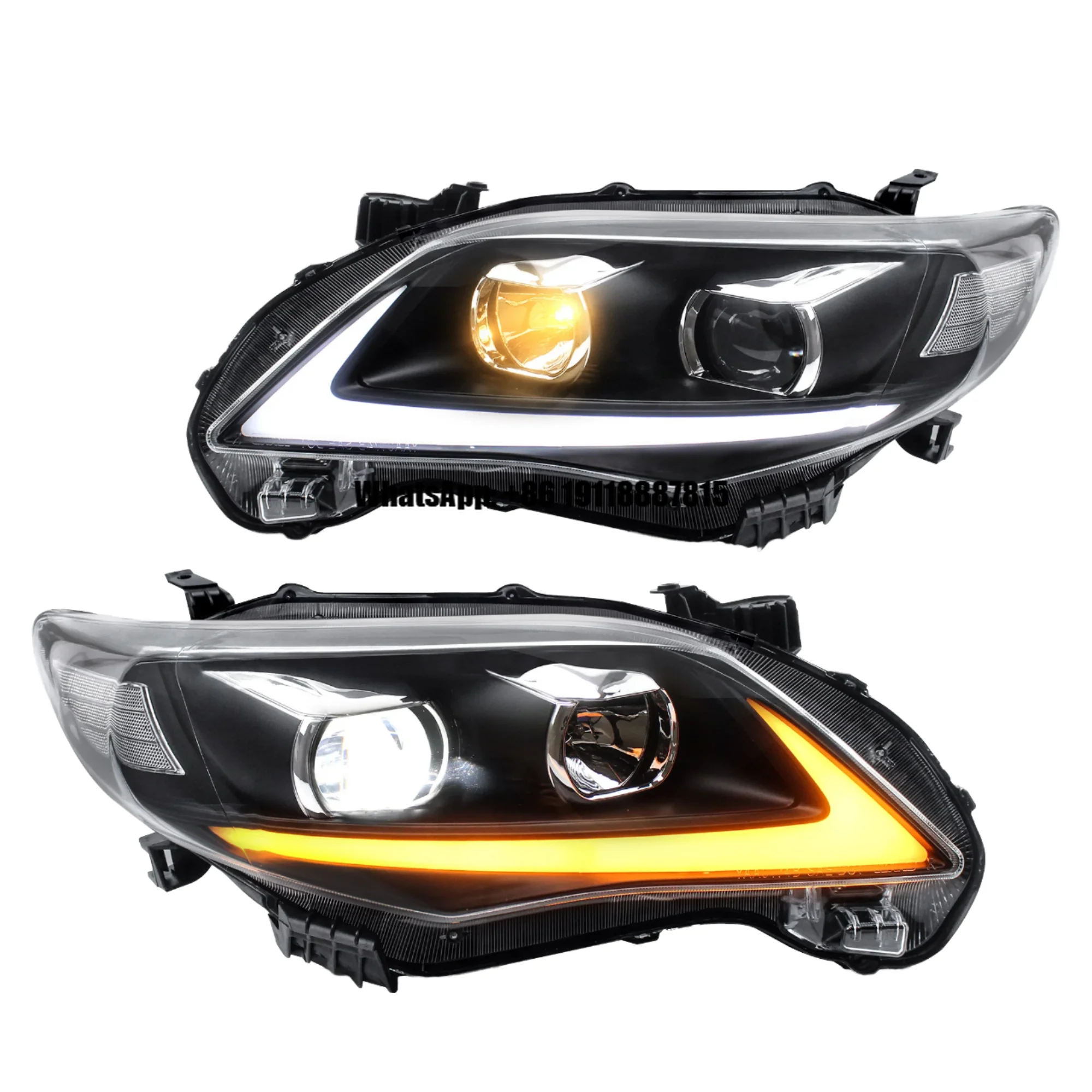 

VLAND 12V LED Headlights for Toyota for Corolla 2011-2013 (E140/E150) 10th Gen Facelift New 6500K Color [No Bulbs Included]