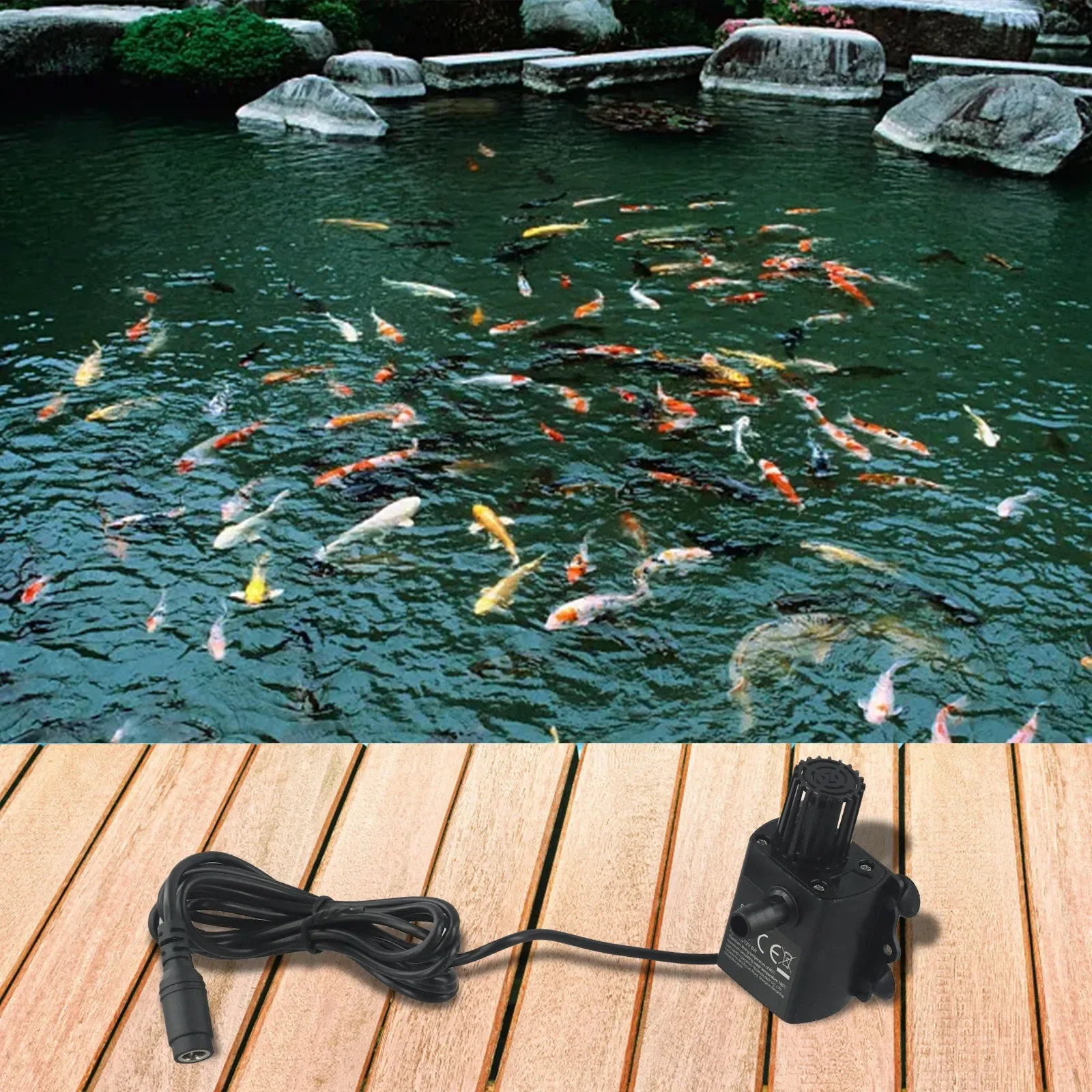 1pc Water Pump For Aquarium Fountain Pool Pond Brushless 300L/H DC 12V Submersible Water Pump Household Power Tools Parts