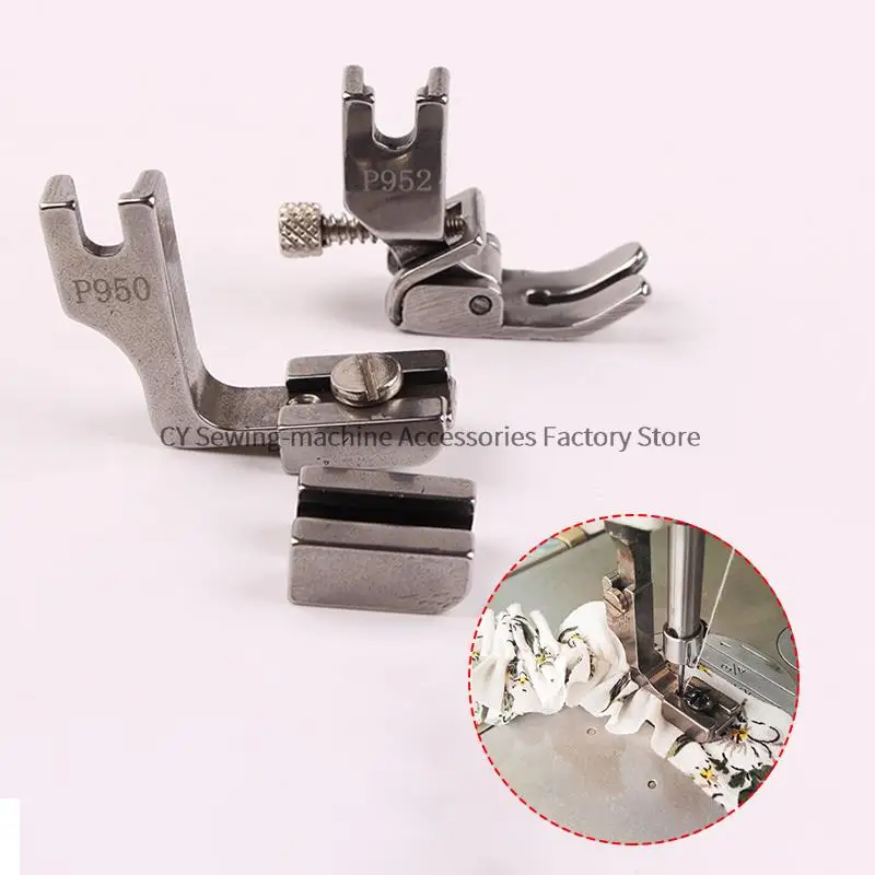 10PCS P950 P952 Gathering Shirring Presser Foot Tightness Screw Adjustable Pressure Foot Thin Material Thick Material Heavy Duty