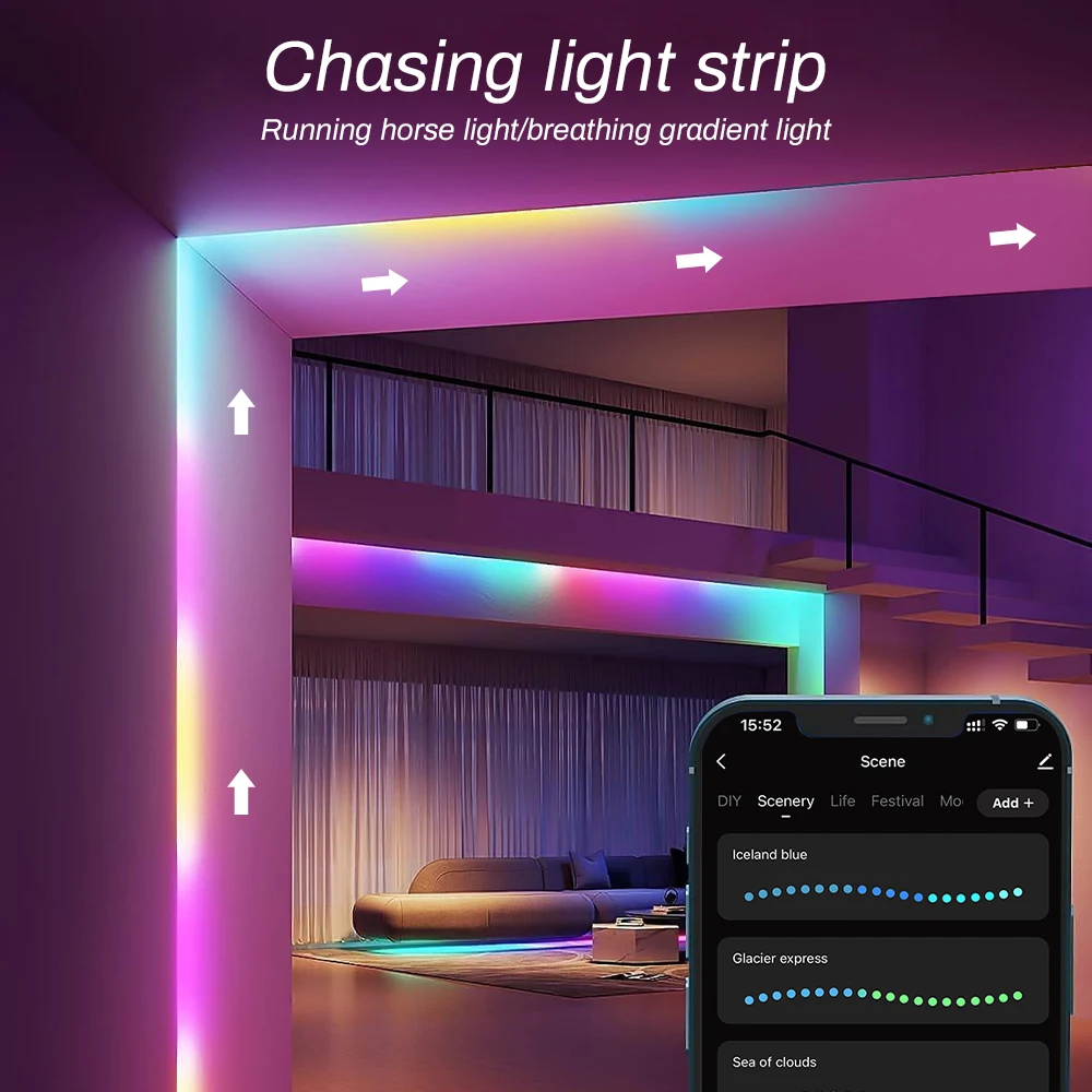 TUYA WIFI Pixel LED Controller WS2811 WS2812B Addressable LED Strip Dream Color Light Dimmer APP Remote Control Music Mode