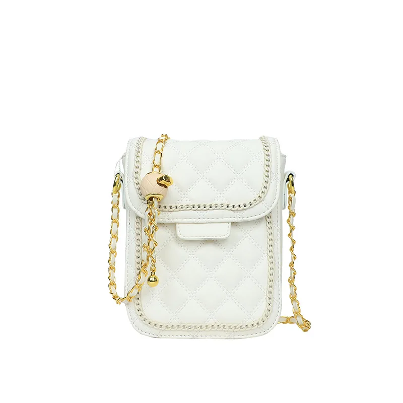 

2025 French Quilted Phone Bag for Women Minimalist Shoulder Crossbody Purse Fashionable Handbag