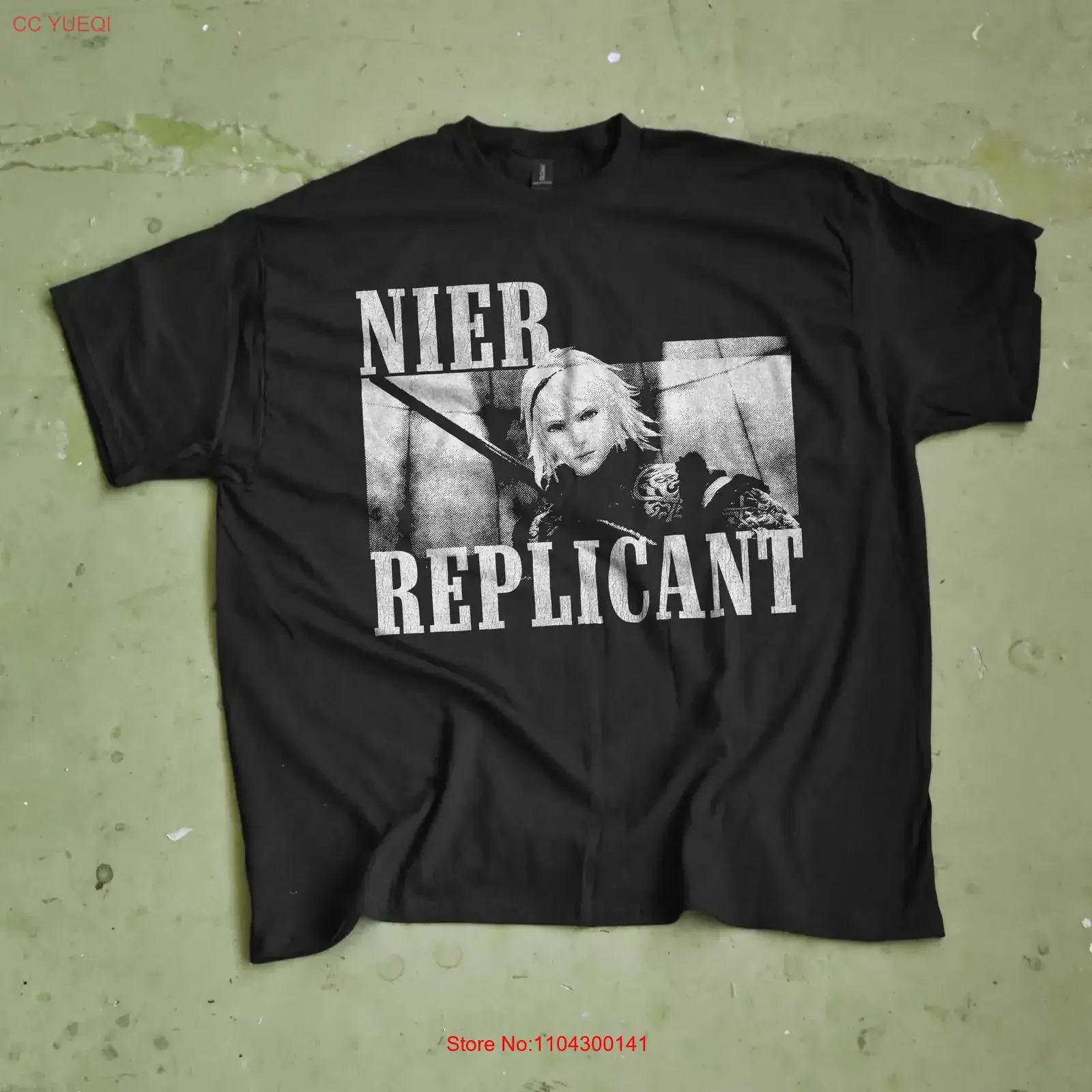Nier Replicant T Shirt Grimoire Weiss Yoko Taro Aesthetic vintage Washed Comfortable designer clothes graphic Casual Slightly