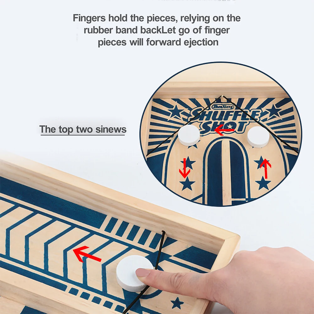 Gioco da tavolo per scacchi che rimbalza Giocattolo per alleviare lo stress Rilassa la pressione Giocattoli Interazione genitore-figlio Gioco da tavolo per flipper per bambini