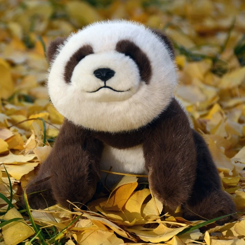

Simulation Animal Panda Doll Plush Toy White Brown Panda Dolls Children's Gift Decoration 30cm DY10346