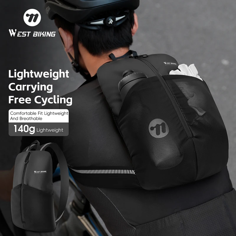 WEST BIKING Outdoor Cycling Backpack Portable Waterproof Bicycle Bags Reflective Sports Climbing Hiking Pouch MTB Road Bike Bag