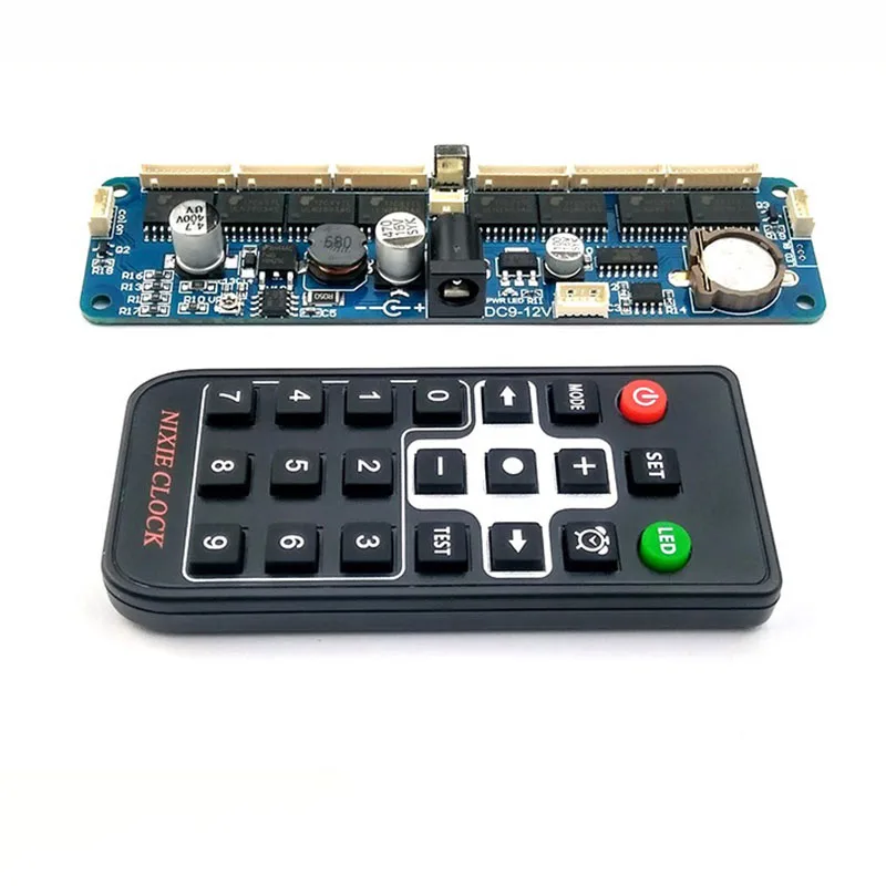 

6-digit Glow Clock Motherboard Core Board Control Board Remote Control Universal in12 in14 in18 Qs30-1