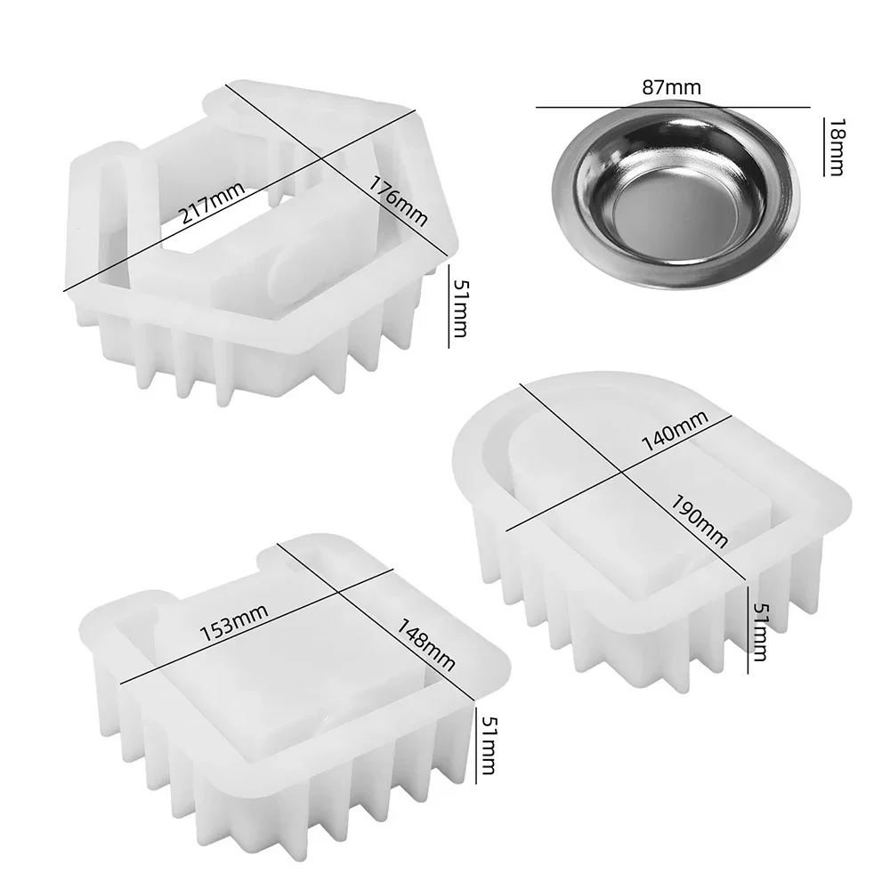 Essential Oil Candle Holder Silicone Resin Mold,DIY Aroma Diffuser Burner Molds,Multi-Purpose Reusable Art Mould for Home Decor