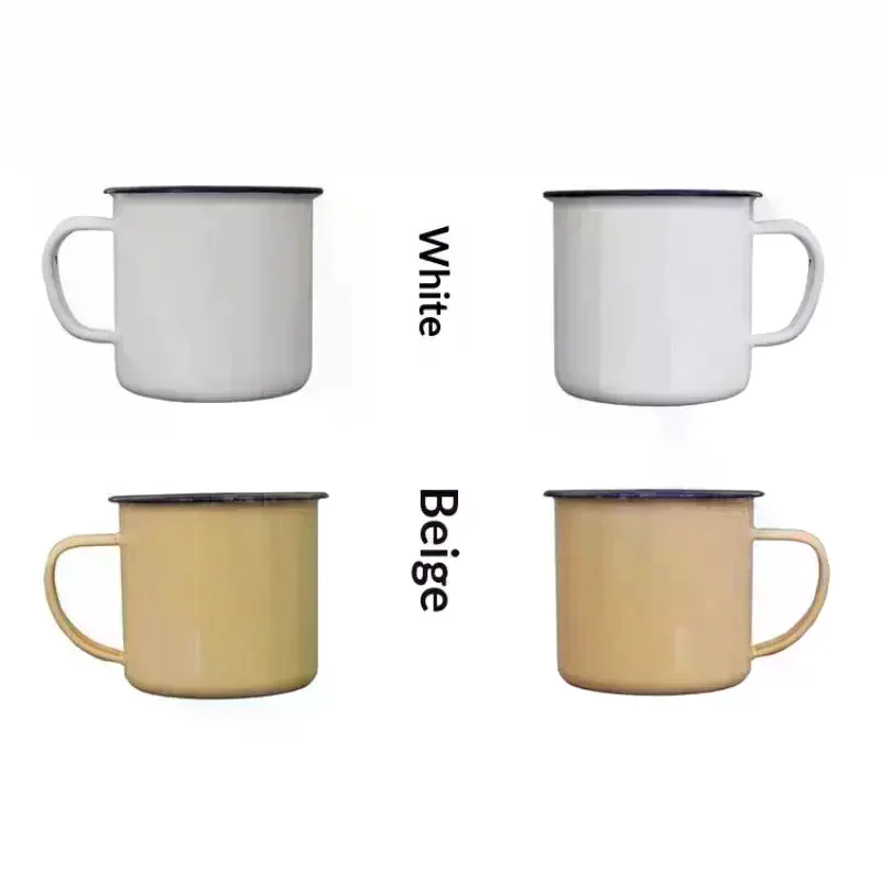 Drinking Mugs Multiple Color Size Custom Logo For Home Camping Office Use Enamel