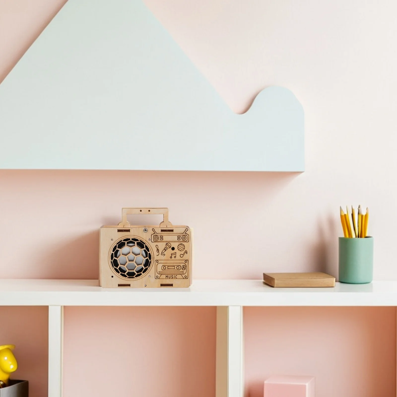 ชุดวิทยุไม้ DIY สำหรับเด็ก ประกอบเอง สร้างสรรค์ ทดลองการทำงาน ชุดการศึกษา ของขวัญสำหรับเด็ก