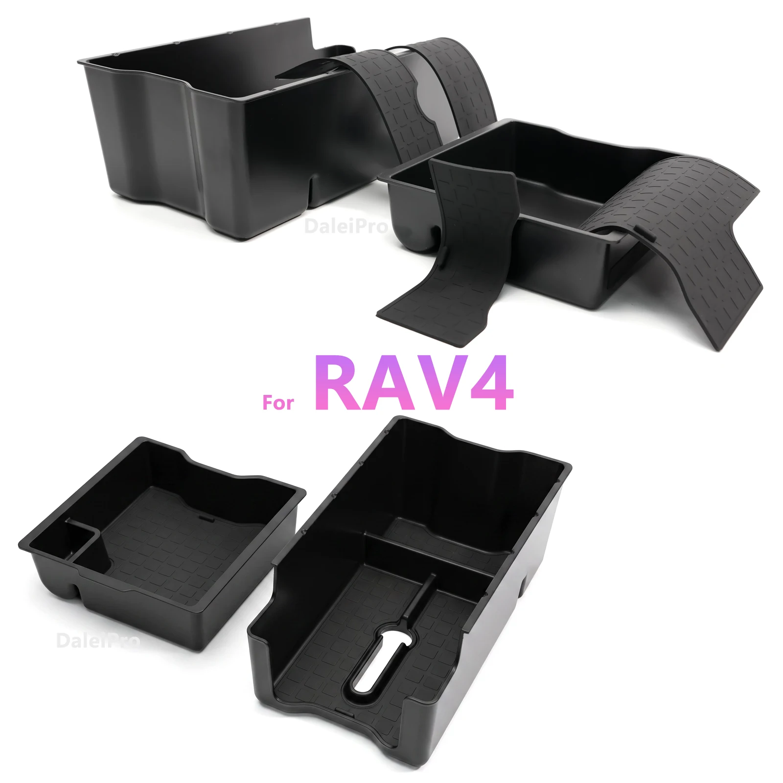 Für Toyota RAV4 XA60 2026 2027 2-Schicht-Mittelkonsolen-Organizer Armlehnen-Erweiterungs-Aufbewahrungsbox, 2-in-1-Aufbewahrungsbox-Set im OEM-Stil – Detail 1