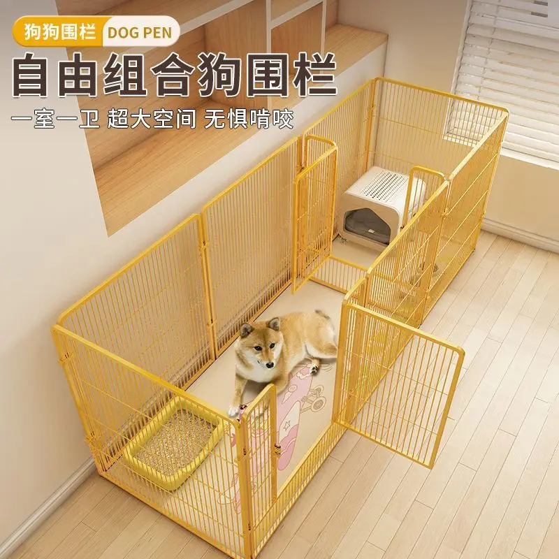Dog playpen - indoor use, medium to large breed, with isolation gate, customizable configuration