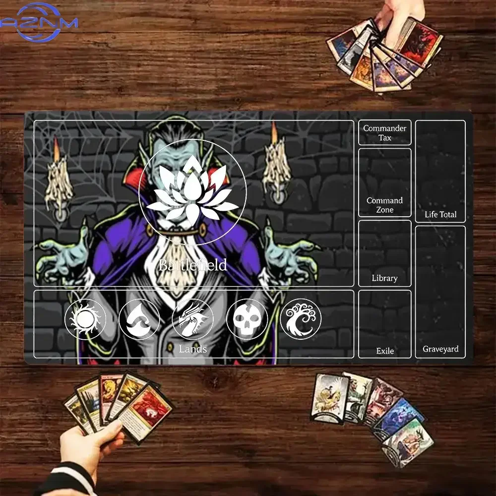 Horror Vampire Witch Mouse Pad Gothic Castle Web Grain TCG Gamming Playmat Game Duel Pads Card Battles Commander Gaming Deskpad