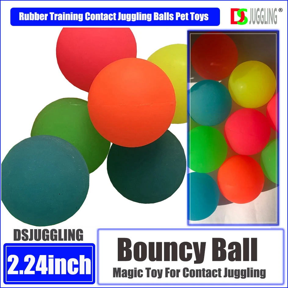 60# Rubber Training Contact Juggling Balls Pet Toys 57mm L Dsjuggling Magic