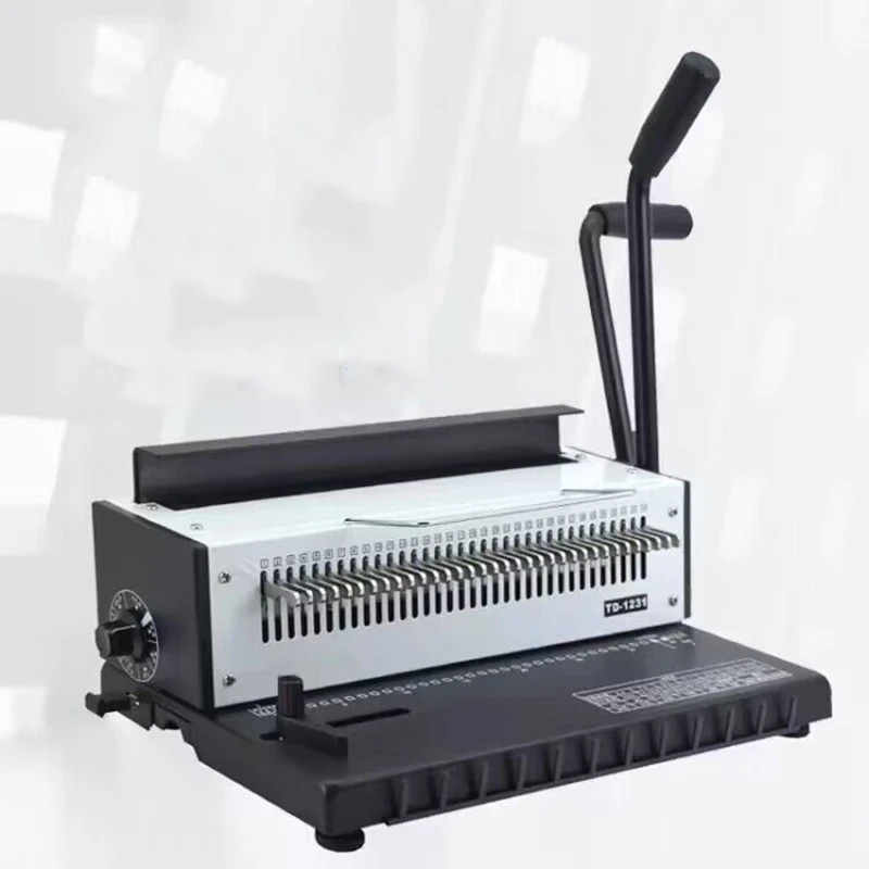 1 Pcs Binder Puncher hine anual Wire Binding hine 34 Holes etal Spiral Wire Spool Binding hine