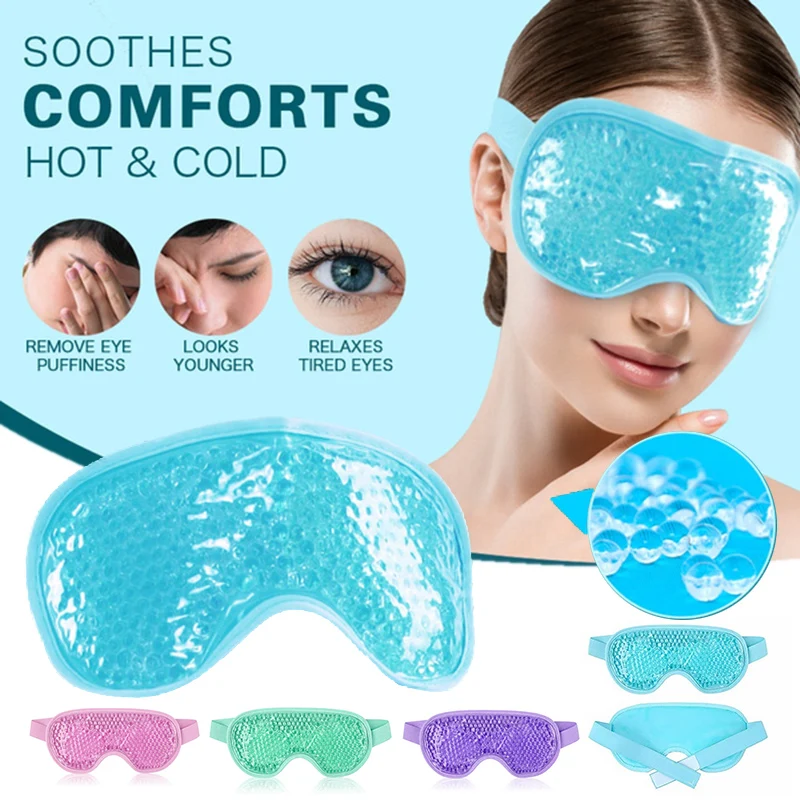 

Cooling Ice Eye Mask Cold Hot Pack Therapy Soothing Relieve Eye Fatigue Beauty