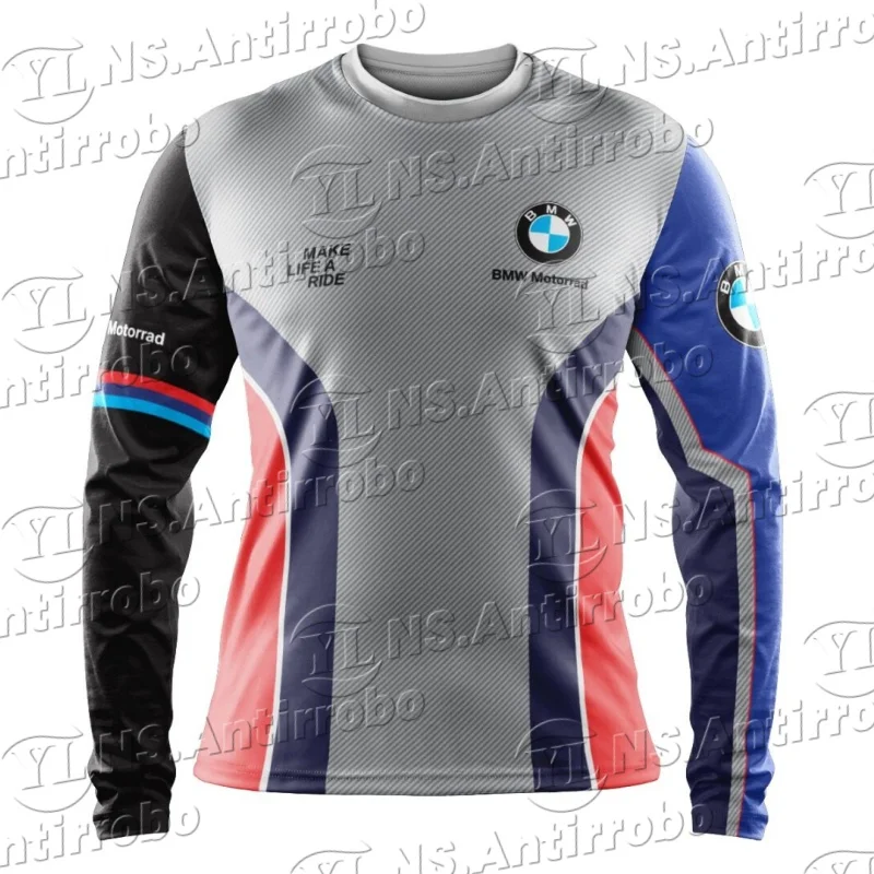 

Для BMW R1250 GS Motorrad ADVENTURE спортивный гоночный мотоцикл быстросохнущая длинная футболка с защитой от ультрафиолета трикотажные изделия черный серый женский мужской