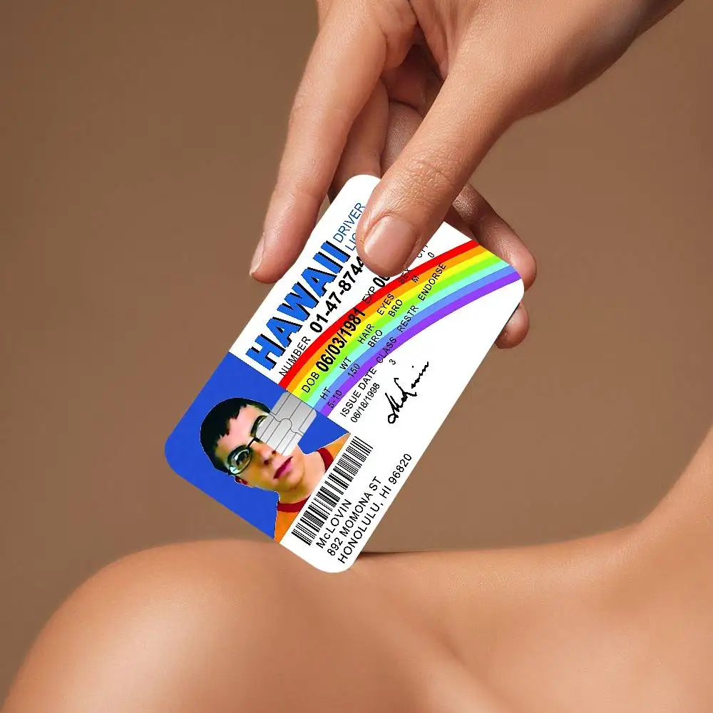 Mclovin Movie Superbad 2024 Game Anime Sticker Film Skin Cover Case For Small Large No Chip Debit Credit Card Front Side