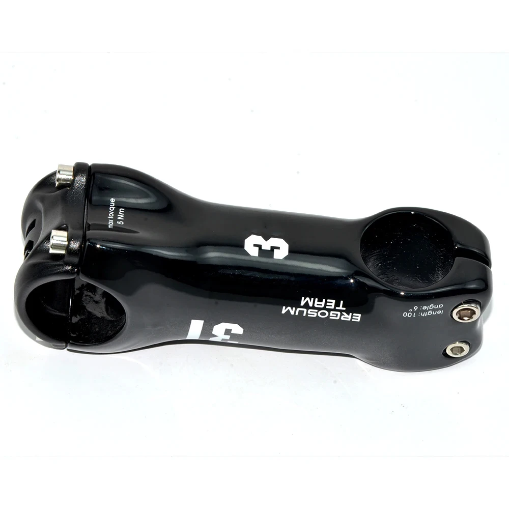 أعلى العلامة التجارية الكربون جذع دراجة الطريق دراجة الجذعية T800 ألياف الكربون الجبلية الجذعية زاوية سوداء 6/17 ° أجزاء الدراجة بقطر 28.6 ملم #3