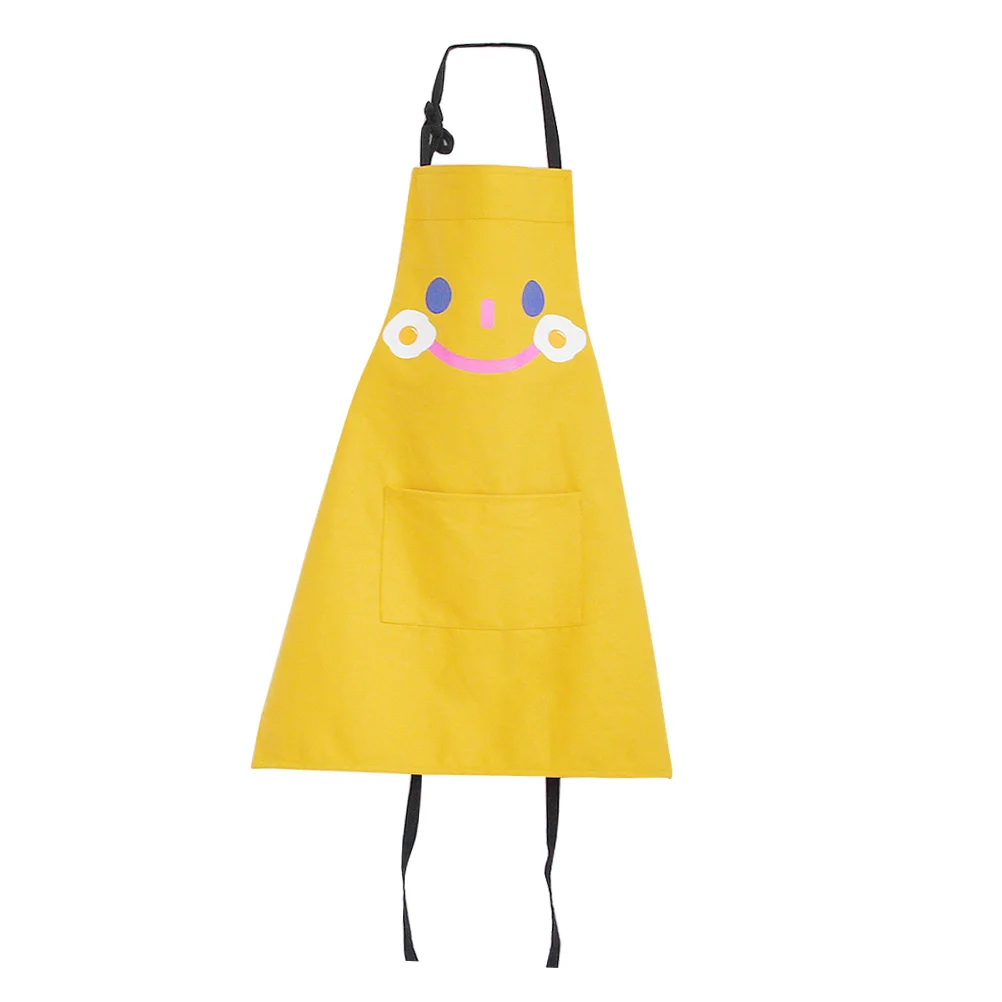 

Parent Child Apron Kids Chef Toddlers Pocket Kitchen Bib Adjustable Straps Long Reusable Easy Clean Practical Cooking