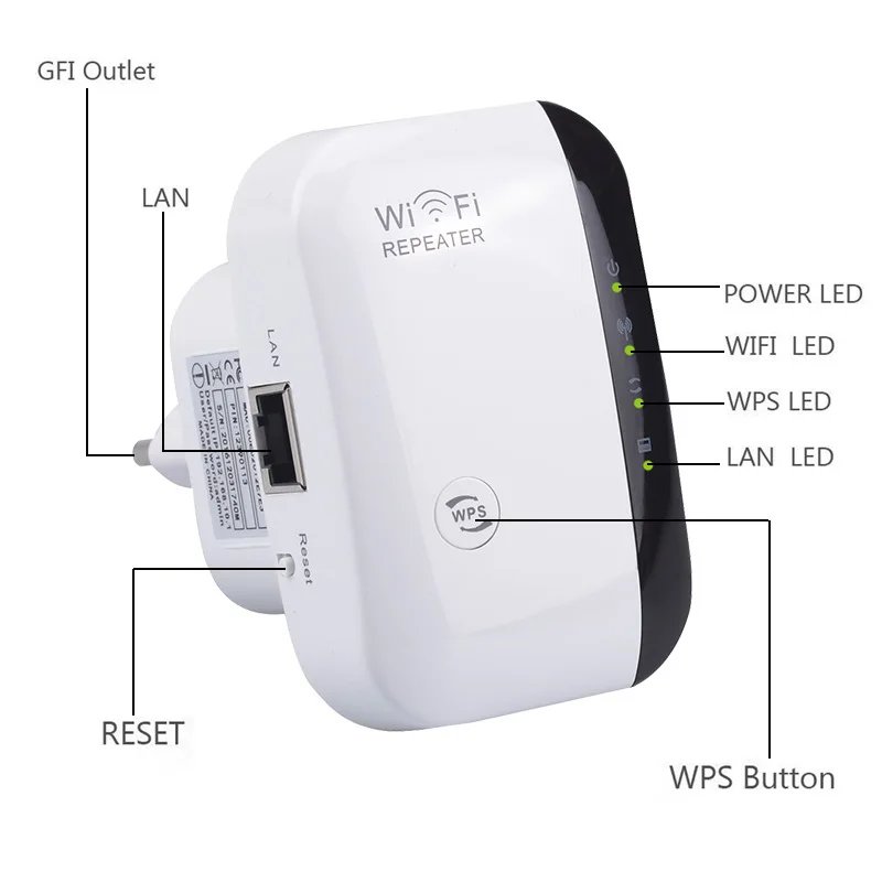 Wireless Signal Booster FENVI 300Mbps Wifi Extender Network Repeater Ap Broadband Home Router Signal Amplification Extension